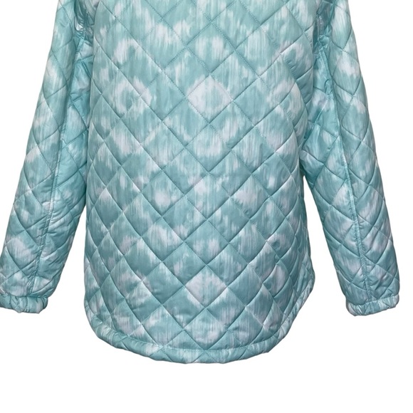 Zeroxposur Quilted Puffer Jacket Women’s Size XL Mint White Water Wind Resistant - Picture 6 of 8